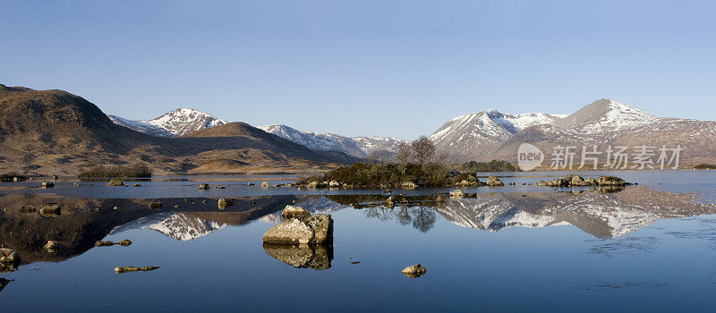 冬天的Rannoch Moor